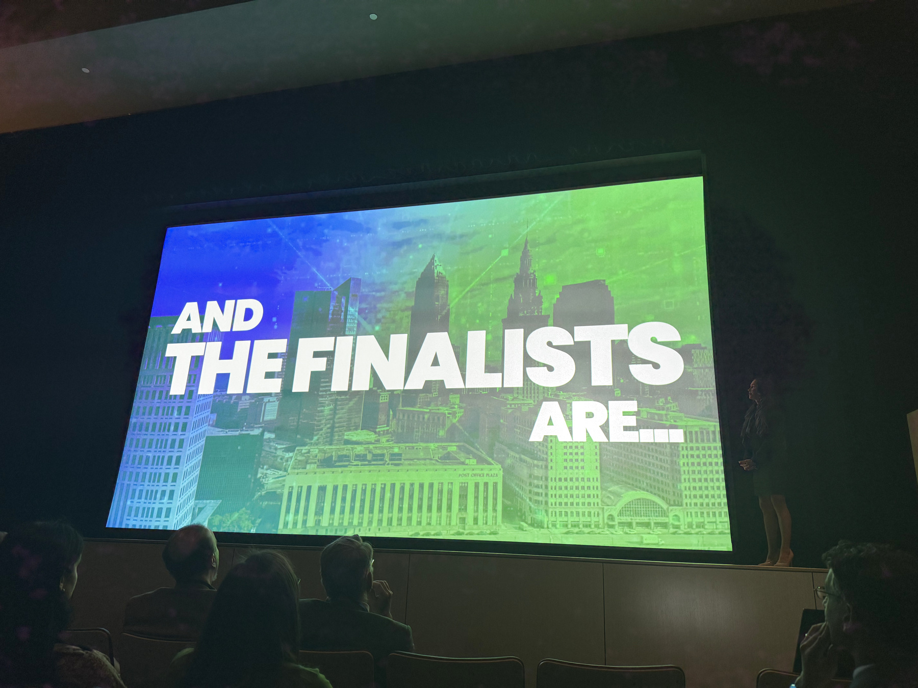 Best of Tech 2026 finalist announcement shown at the event